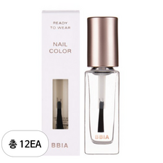 삐아 레디 투 웨어 네일 탑코트 7ml, NC01, 12개