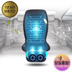 더쎈 차량용 듀얼빅팬 쿨링시트 송풍 통풍 쿨시트 커버 바람방석 매트 듀얼빅팬12V 블랙 1개