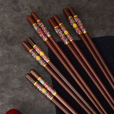 붉은 백단 젓가락 단단한 나무 젓가락, 1개, 붉은 백단-밝은 미래