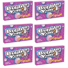 6개세트 버블얌 풍선껌 오리지널 버블 껌 10개입 총60개 BUBBLE YUM Original Flavor Chewy, 80g, 6개