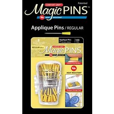[해외직구]Taylor Seville Originals Comfort Grip Magic Pins Applique Regular -Quilting Supplies-Sewi, 1개, One Color