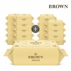 브라운프리미엄아기물티슈72매캡형