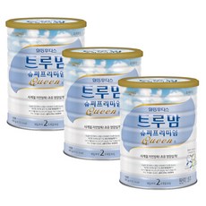 트루맘 슈퍼프리미엄퀸 2단계 800g 3캔 초유최대