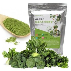 새몸 동결건조 야채분말 유기농 동결가루 300g/500g 9종 과채 브로콜리 양배추 보리새싹 케일 시금치 당근 신선초 샐러리 밀감, 300g, 300g