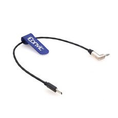 Eonvic Timecode 케이블 직각 3.5mm TRS 신 촉수 동기화 멀티 마이크로 USB 소니 FX3 FX30 FX30 알파 1 A1 A7S3 (30cm), 50cm, 1개