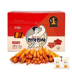 진주햄 천하장사 오리지날(1500g/100개입) x 1통(+밀크츄 2개 포함), 1500g, 1개