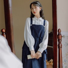 펫윙 서스팬더원피스 오버롤원피스 멜빵원피스 신 스위트 숲 학생 데이지 긴소매 55631