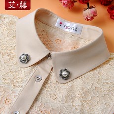 페이크카라 뉴타입 목티목카라 셔츠 레이스 모조카라 여성 봄여름겨울 코디하기쉬운 비딩장식 가짜옷카라