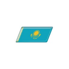 3D 에폭시 자동차 스타일링 바디 트렁크 장식 스티커 사우디 아라비아 필리핀 이스라엘 브라질 콜롬비, 20 Kazakhstan, 1개