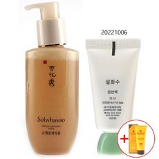 다유몰_설화수 모공세안 순행클렌징폼 200ml_설안팩 15ml 클렌징용품 모공세안 피부관리 메이크업제거 화장품+EKDBAHF, 행복한선택!!!, 행복한선택!!!