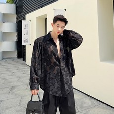 남자 셔츠 가을 긴팔 룩 스트릿 모던한 심플한 남방 힙합 편한 모던 세미 긴소매