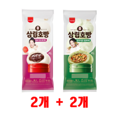 삼립 호빵 발효미종 통단팥 + 생생 야채, 2세트, 360g
