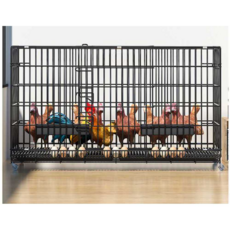 닭장 산란계 양계장 계란 받이 철제 케이지 접이식, 패키지 B 52x35x42, 1개