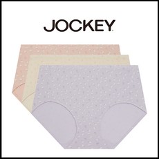 JOCKEY 쟈키 여성 맥시 면스판 나염팬티 (3매입)