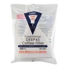 카펙 딥 콘 커피종이필터 DEEP45전용 화이트 3~7인용 화이트 DDF-100W, 1세트, 100개입 1세트, 100개입