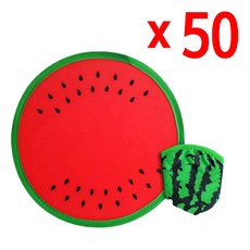 원터치 수박 부채 포켓 50개