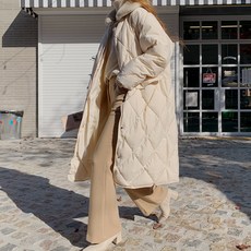 온더리버 111955 포이 다이아 퀄팅 퍼 카라 패딩 겨울 여성 패딩 겨울 여성 카라 패딩 겨울 여성 퍼 패딩 카라패딩 퍼카라패딩 퍼패딩 겨울 여성 아우터