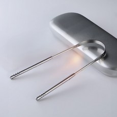 304스테인리스 U자형 혀 클리너 2개입, 1