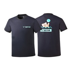 브랜드없음 빅터 V231RT-5340U 곰돌이 공용 배드민턴 반팔 티셔츠