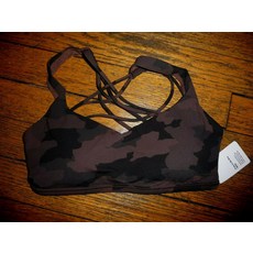 312127 룰루레몬 FREE TO BE BRA WILD Heritage 카모 Earth 브라운 sz 6