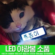 스투피드 LED파티 야광용품 모음, 117_LED 명찰 (블랙)
