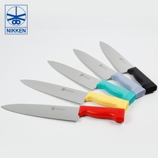 니켄 NIKKEN 고급 주방 칼라 식도, 레드
