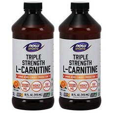 Now Foods: L-Carnitine Liquid 3000mg 16 oz (2 pack) Now Foods: L-카르니틴 액상 3000mg 16oz(2팩), 453g, 473ml, 2개