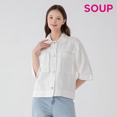 [엔터식스]SOUP 내츄럴 프린징 반팔 데님자켓SY4DJV2 - sz9jklp30현대백화점더현대닷컴천호점soup숲루즈핏정장자켓