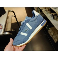 라코스테 여성용 레트로 스니커즈 블루 RZ0028W19C