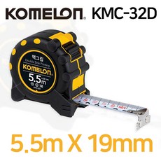 코메론 줄자 KMC-32D 맥그립 19mm-5.5M 철자 직자 수공구, 1개