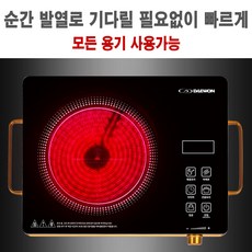 유해가스 없는 순간 발열 고화력 1구 하이라이트 휴대가능, 일반형, 에코1구