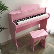 링고피아노 어린이 키즈 디지털 피아노 RP-125 + 의자포함, 핑크, RP-125 링고피아노