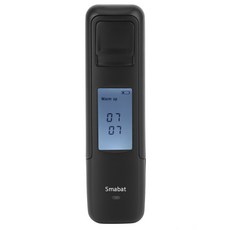 Smabat 비접촉 음주측정기 음주감지기 음주운전 삼색표시등 USB충전, 블랙,