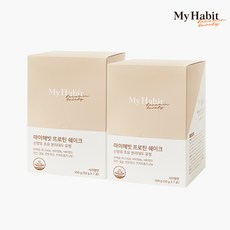 마이해빗 프로틴 쉐이크 산양유 초유 분리대두 유청 (50g x 7개입), 350g, 2개