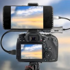 DSLR 카메라 핸드폰 연동 케이블 브라켓 4K HD 카메라촬영 모니터링 연결, C.3종변환 HDMI-MINI-MICRO세트