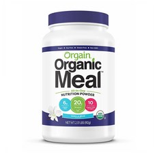 Orgain Organic Meal Nutrition 올게인 오가닉 밀 뉴트리션 단백질 쉐이크 파우더 바닐라 간편식 912g, 1개