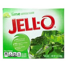 Jell O 젤로 Banana 바나나 크림 Cream 6개 Filling 푸딩 Inst, R. 젤리파우더 라임맛 170g