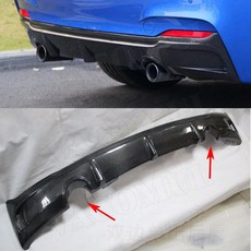 BMW 2시리즈 F22 M스포츠 14-17 카본 리어 범퍼 립 디퓨저 B 카본, A 카본