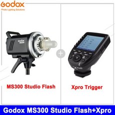 Godox Studio 플래시 라이트 내장 무선 수신기 Xpro 트리거 빛 반사판 보웬스 마운트 플래시 MS200 MS300 200W 300W 2.4G, MS300 엑스프로_110V, 16) MS300 Xpro - 110V, 1개