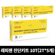 래피젠 코로나 자가 진단 키트 검사키트, 키트(2EA) X 5개