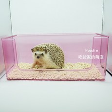 고슴도치 토끼 화장실 일본식 햄스터 쉼터 욕실 기니피그 랙 아크릴 슈가 글라이더 다람쥐, 작은 홍차, 1개