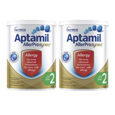 Aptamil 압타밀 알러프로 시네오 2단계 팔로우 온 포뮬러 분유 900g 2팩 Allerpro Syneo