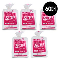 포그니 성인용 패드 일자형 60매 대형, 6개