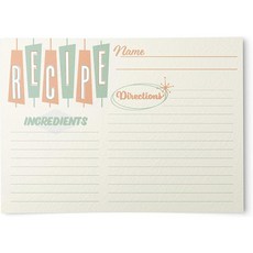 Retro Recipe Cards from Dashleigh 48 Cards 4x6 i Dashleigh의 레트로 레시피 카드 카드 48장 4x6인치 선물 컬렉션 공백