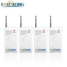 4 조각 433MHz 무선 진동 감지기 WiFi GSM 홈 도난 보안 경보 시스템 ZD-03 용 도어 창 진동 경보