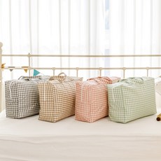 메리투투 파스텔 이름 자수 낮잠이불가방 어린이집 다용도 방수가방 4종, 베이지, 1개