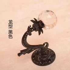 옷 가게 가정용 후크 정창 커튼월 크리스탈 벽부착 벽 고리후크 북유럽 커튼 월, 블랙 드래곤 걸이