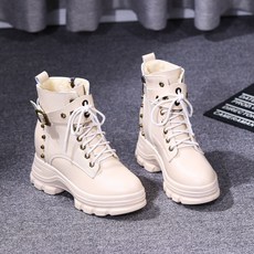 뉴타임즈6 키높이 8CM 워커 가을겨울 헨리넥 통굽 슬림 D2A22 12, 235, 01 베이지단품
