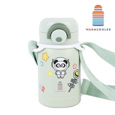 웜쿨러 원터치 보온 보냉 텀블러(스티커+스트랩세트), 03그린텀블러+스트랩1개+스티커4종, 1세트, 220ml 03그린텀블러+스트랩1개+스티커4종, 1세트, 220ml