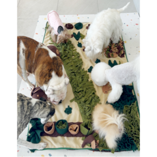  포포로 강아지 노즈워크 장난감 분리불안 훈련 숲속 초특대형 1550mm x 900mm 